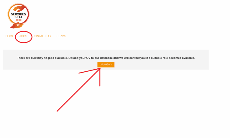 seta upload cv